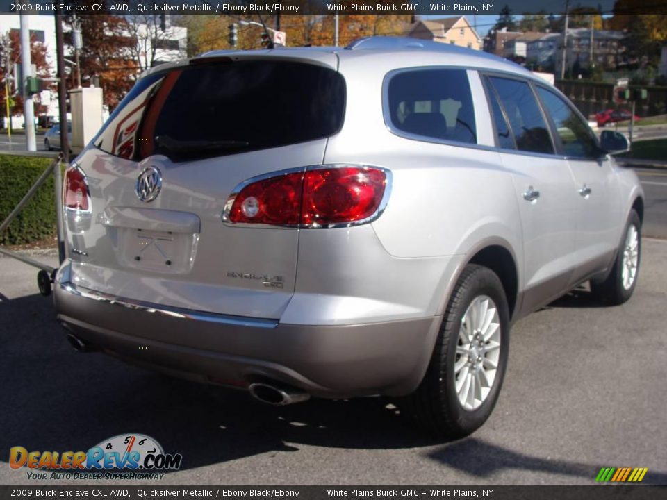 2009 Buick Enclave CXL AWD Quicksilver Metallic / Ebony Black/Ebony Photo #5