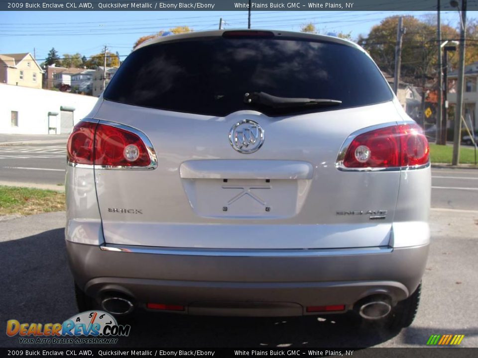 2009 Buick Enclave CXL AWD Quicksilver Metallic / Ebony Black/Ebony Photo #6