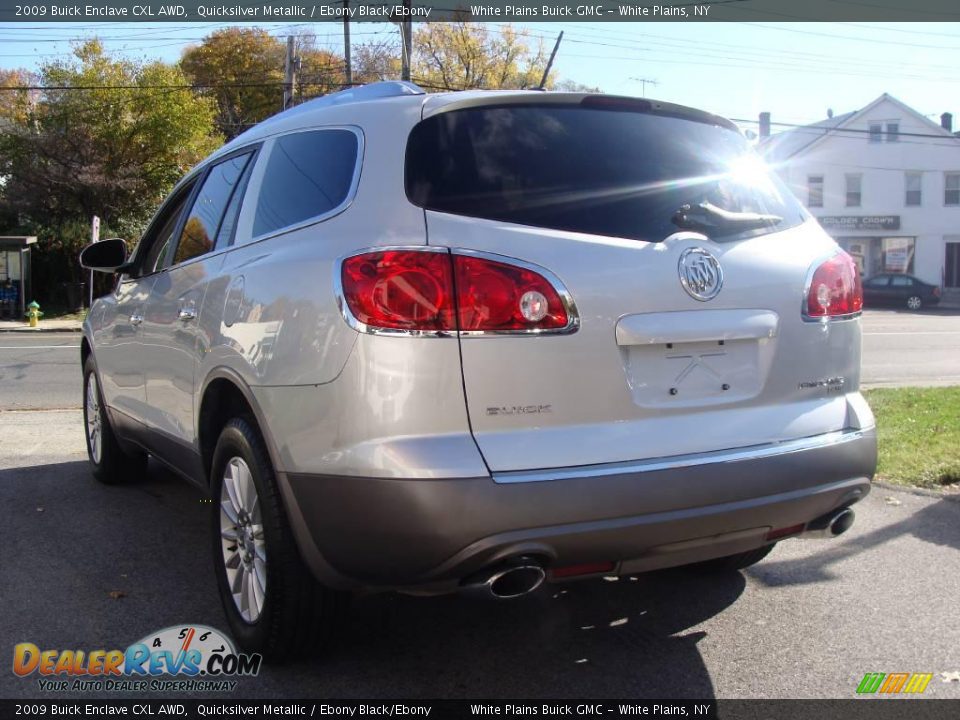 2009 Buick Enclave CXL AWD Quicksilver Metallic / Ebony Black/Ebony Photo #7