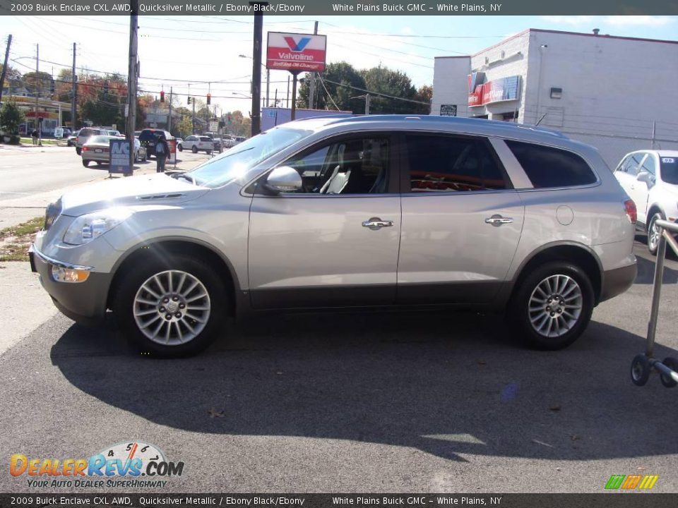 2009 Buick Enclave CXL AWD Quicksilver Metallic / Ebony Black/Ebony Photo #8