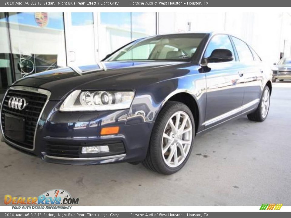 2010 Audi A6 3.2 FSI Sedan Night Blue Pearl Effect / Light Gray Photo #3