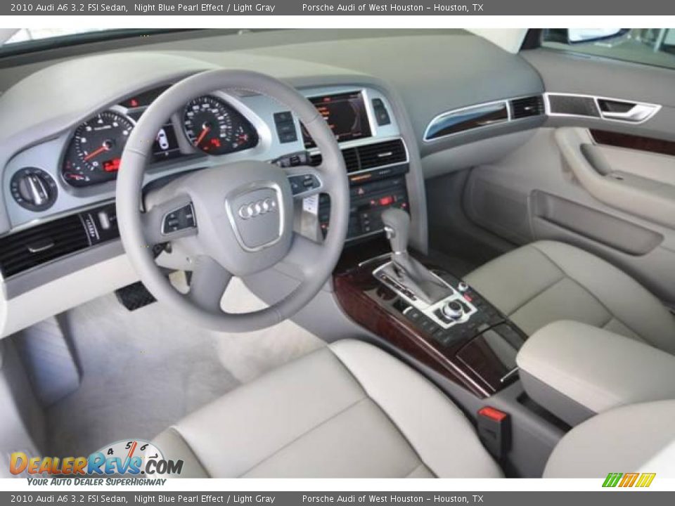 2010 Audi A6 3.2 FSI Sedan Night Blue Pearl Effect / Light Gray Photo #5
