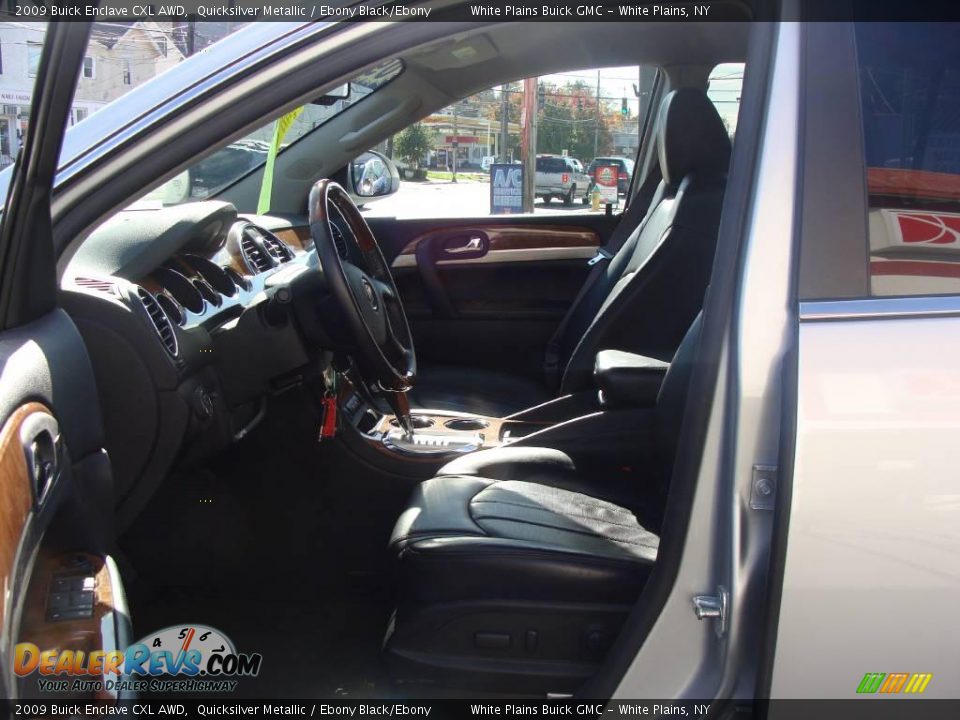 2009 Buick Enclave CXL AWD Quicksilver Metallic / Ebony Black/Ebony Photo #13