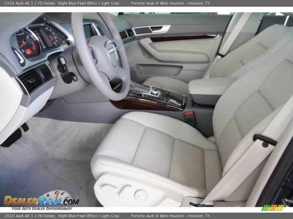 2010 Audi A6 3.2 FSI Sedan Night Blue Pearl Effect / Light Gray Photo #7