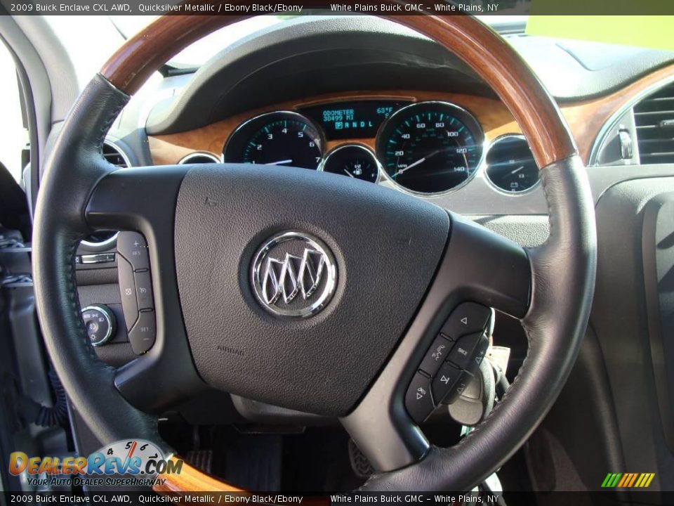 2009 Buick Enclave CXL AWD Quicksilver Metallic / Ebony Black/Ebony Photo #21