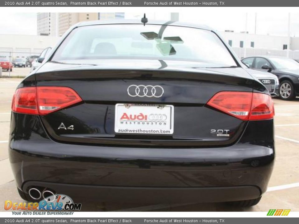 2010 Audi A4 2.0T quattro Sedan Phantom Black Pearl Effect / Black Photo #4