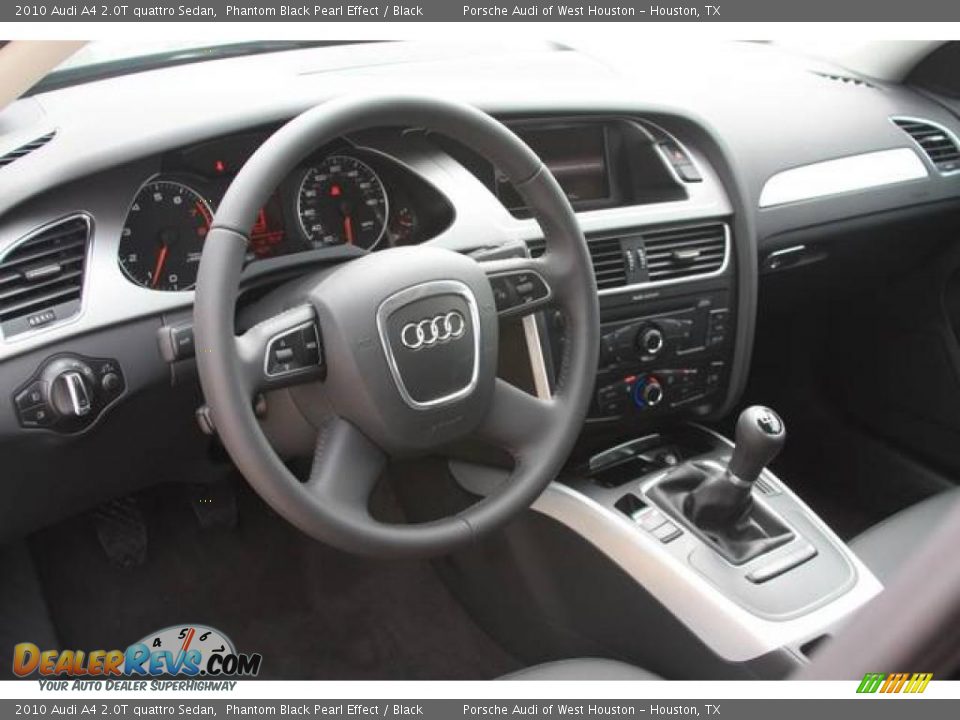 2010 Audi A4 2.0T quattro Sedan Phantom Black Pearl Effect / Black Photo #5