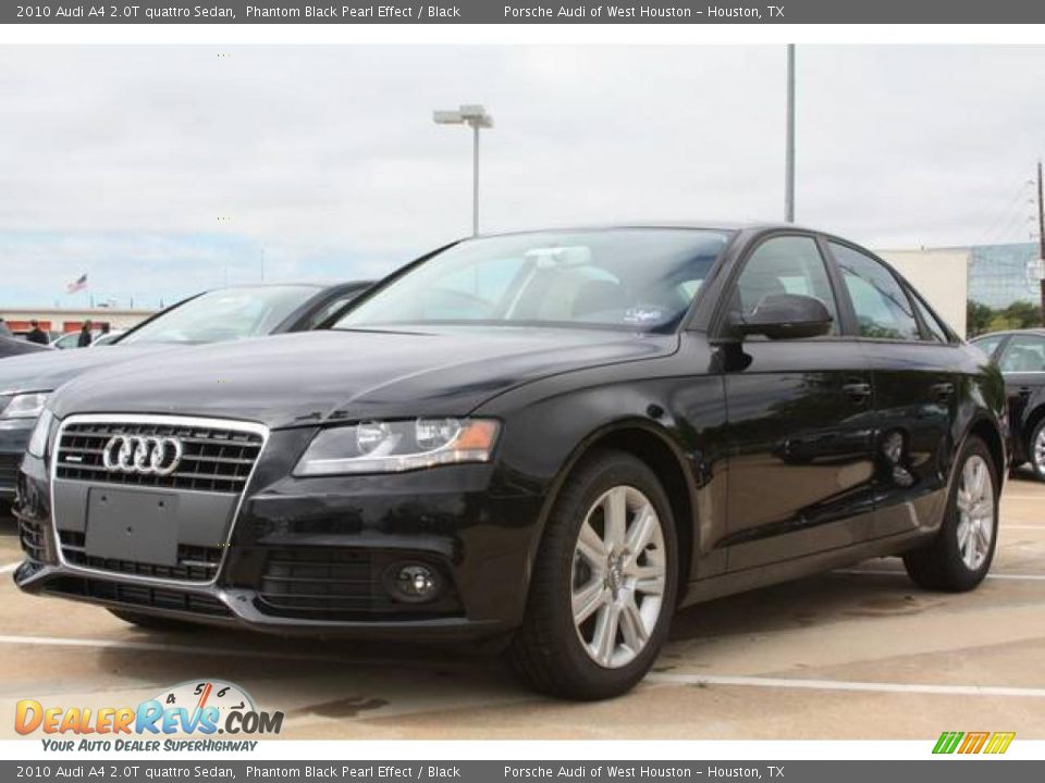 2010 Audi A4 2.0T quattro Sedan Phantom Black Pearl Effect / Black Photo #7