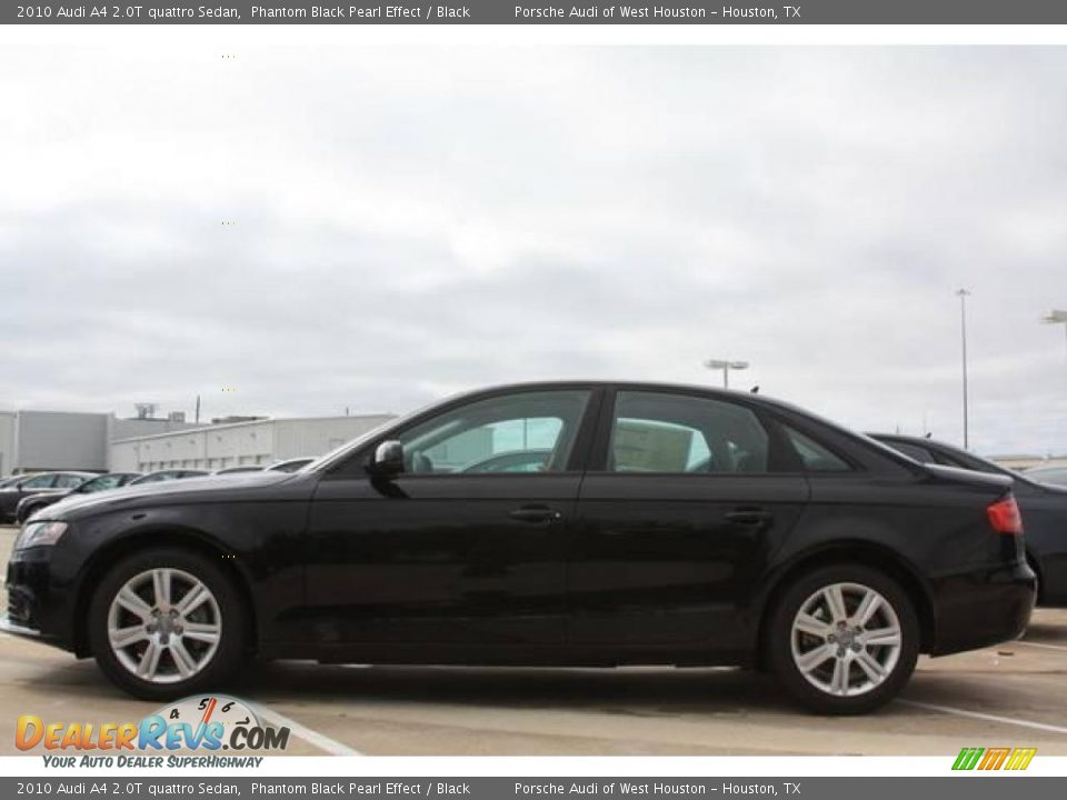 2010 Audi A4 2.0T quattro Sedan Phantom Black Pearl Effect / Black Photo #8
