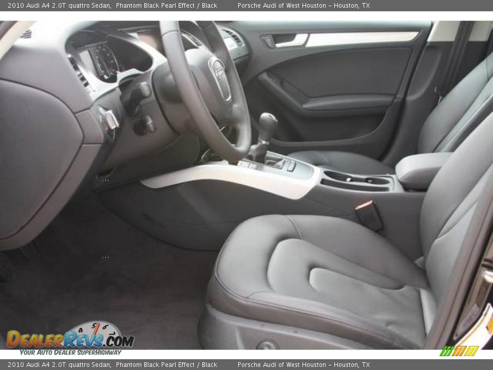 2010 Audi A4 2.0T quattro Sedan Phantom Black Pearl Effect / Black Photo #9
