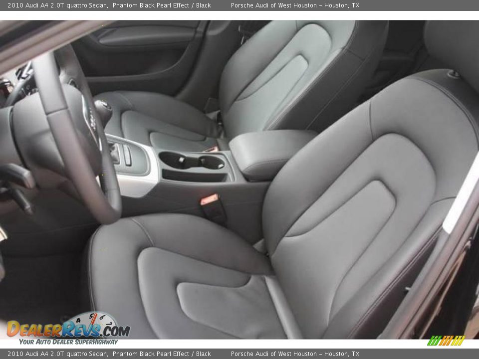 2010 Audi A4 2.0T quattro Sedan Phantom Black Pearl Effect / Black Photo #10