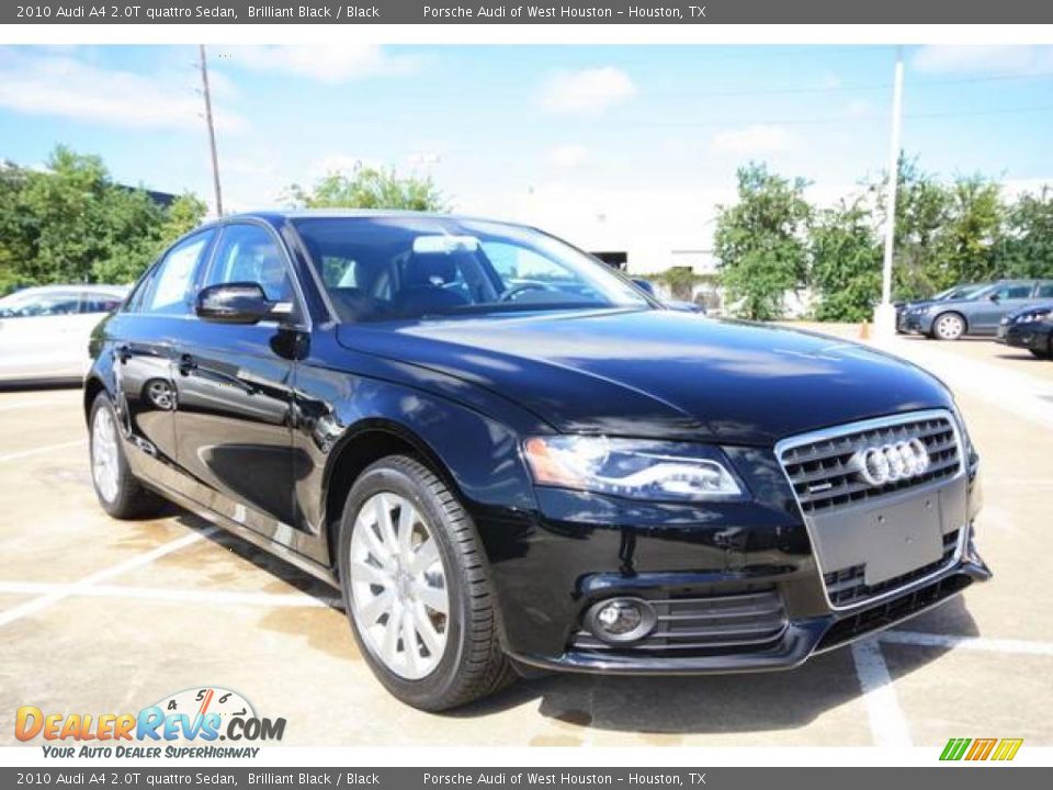 2010 Audi A4 2.0T quattro Sedan Brilliant Black / Black Photo #1
