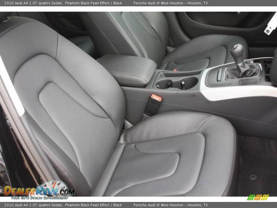 2010 Audi A4 2.0T quattro Sedan Phantom Black Pearl Effect / Black Photo #15