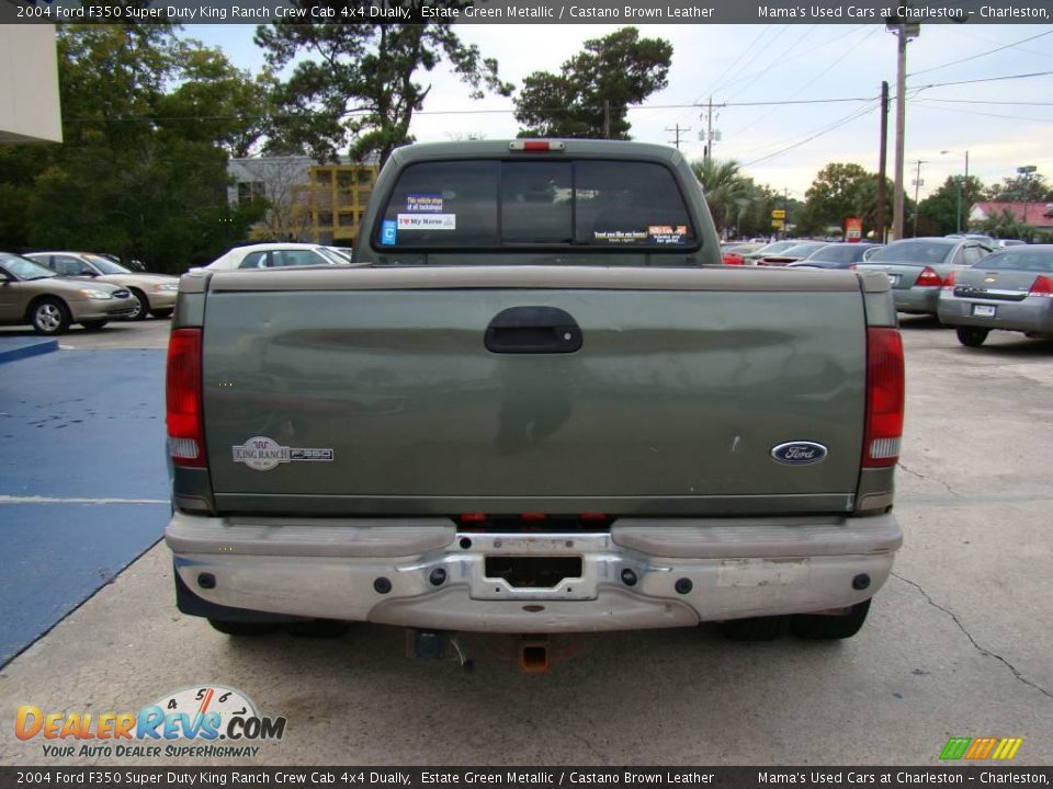 Estate Green Metallic 2004 Ford F350 Super Duty King Ranch Crew Cab 4x4 Dually Photo #7