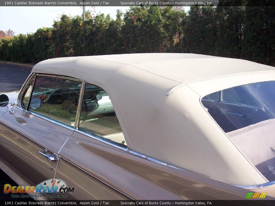1961 Cadillac Eldorado Biarritz Convertible Aspen Gold / Tan Photo #11