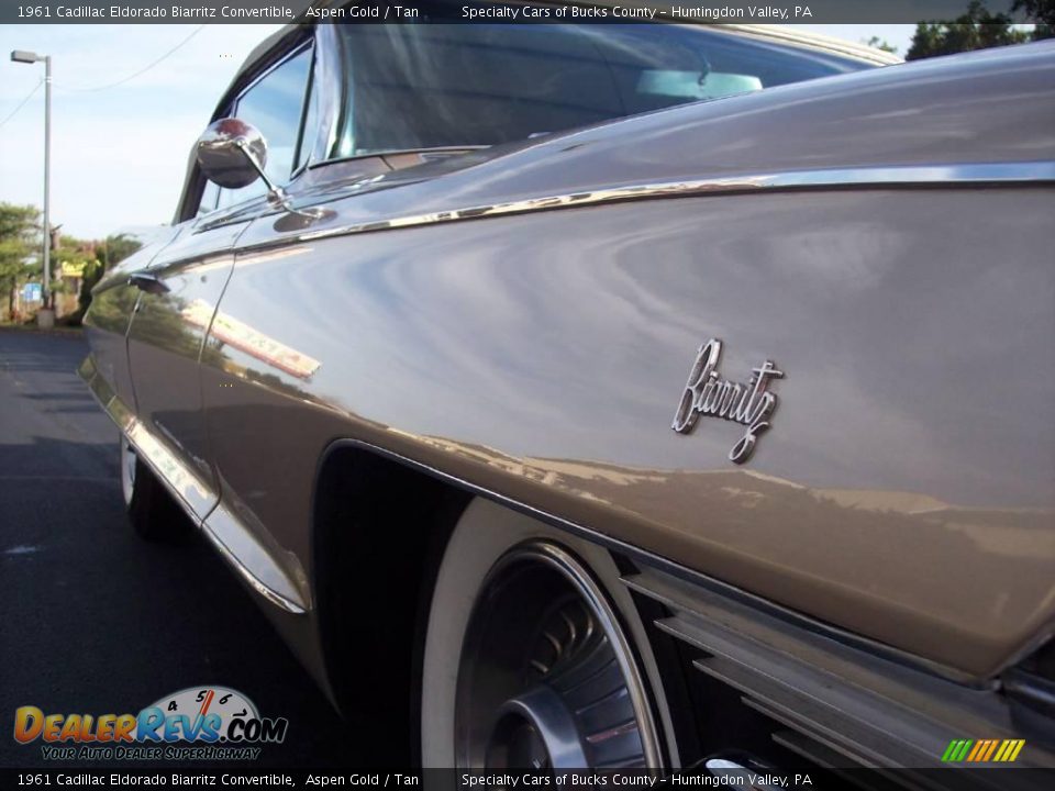 1961 Cadillac Eldorado Biarritz Convertible Aspen Gold / Tan Photo #16