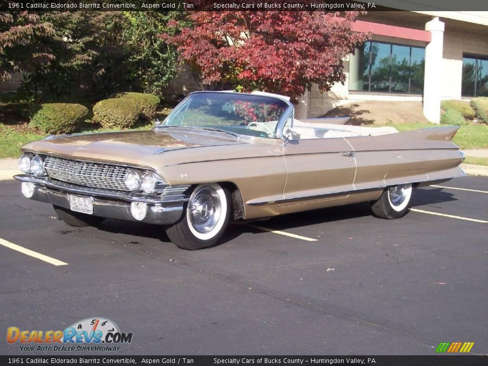 1961 Cadillac Eldorado Biarritz Convertible Aspen Gold / Tan Photo #21