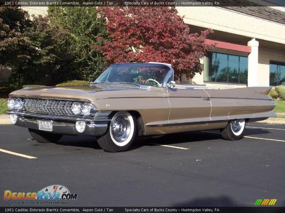 1961 Cadillac Eldorado Biarritz Convertible Aspen Gold / Tan Photo #22