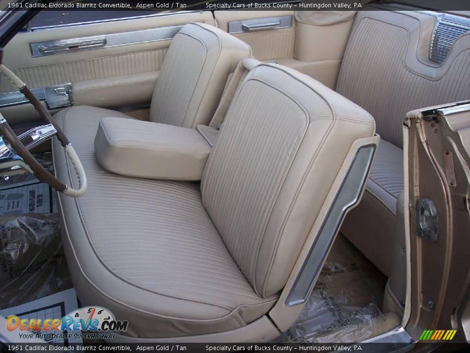 1961 Cadillac Eldorado Biarritz Convertible Aspen Gold / Tan Photo #27