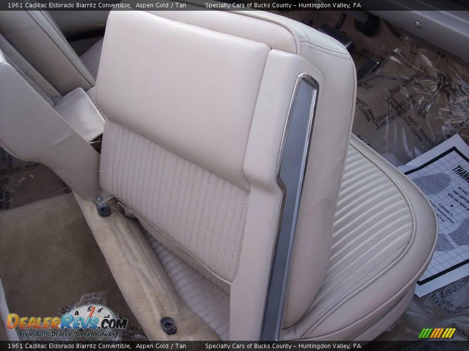 1961 Cadillac Eldorado Biarritz Convertible Aspen Gold / Tan Photo #33
