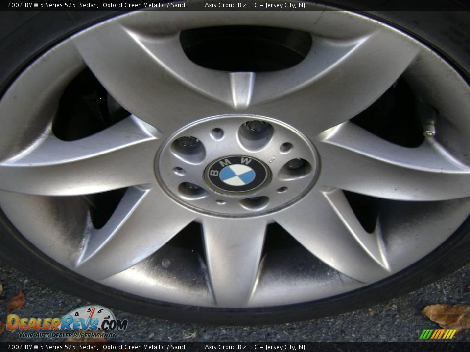 2002 BMW 5 Series 525i Sedan Oxford Green Metallic / Sand Photo #7