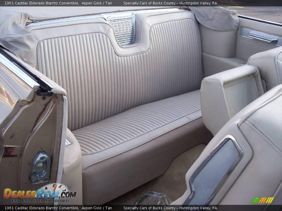 1961 Cadillac Eldorado Biarritz Convertible Aspen Gold / Tan Photo #34
