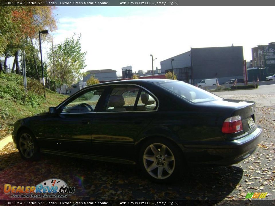 2002 BMW 5 Series 525i Sedan Oxford Green Metallic / Sand Photo #10