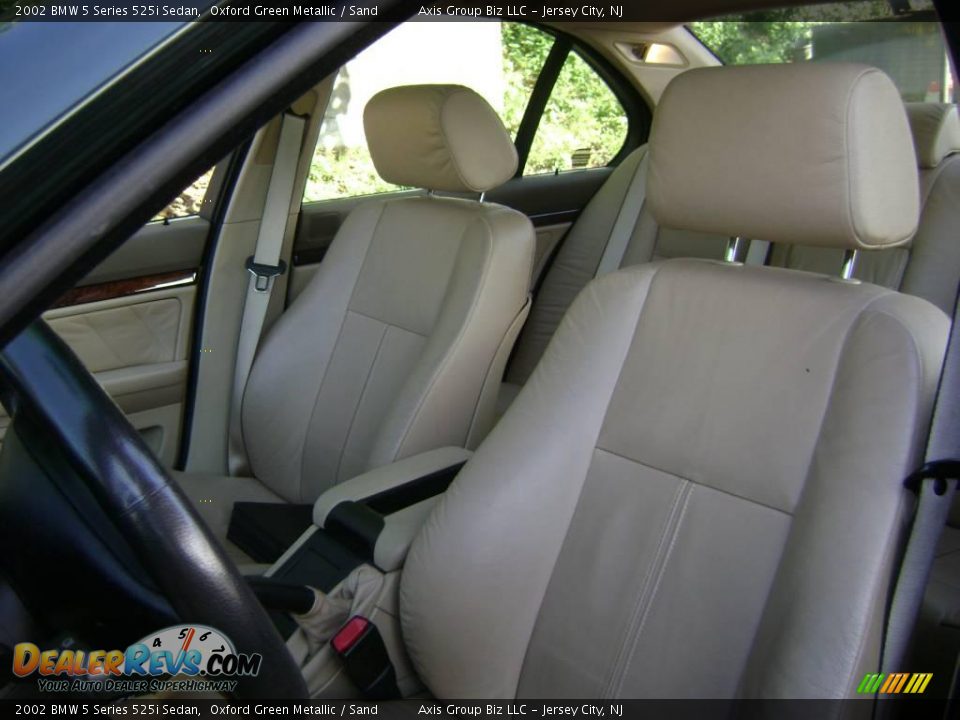 2002 BMW 5 Series 525i Sedan Oxford Green Metallic / Sand Photo #20