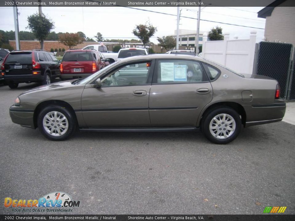 2002 Chevrolet Impala Medium Bronzemist Metallic / Neutral Photo #3