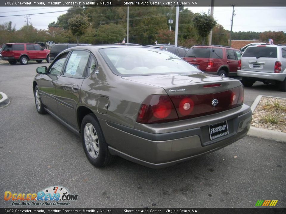 2002 Chevrolet Impala Medium Bronzemist Metallic / Neutral Photo #4