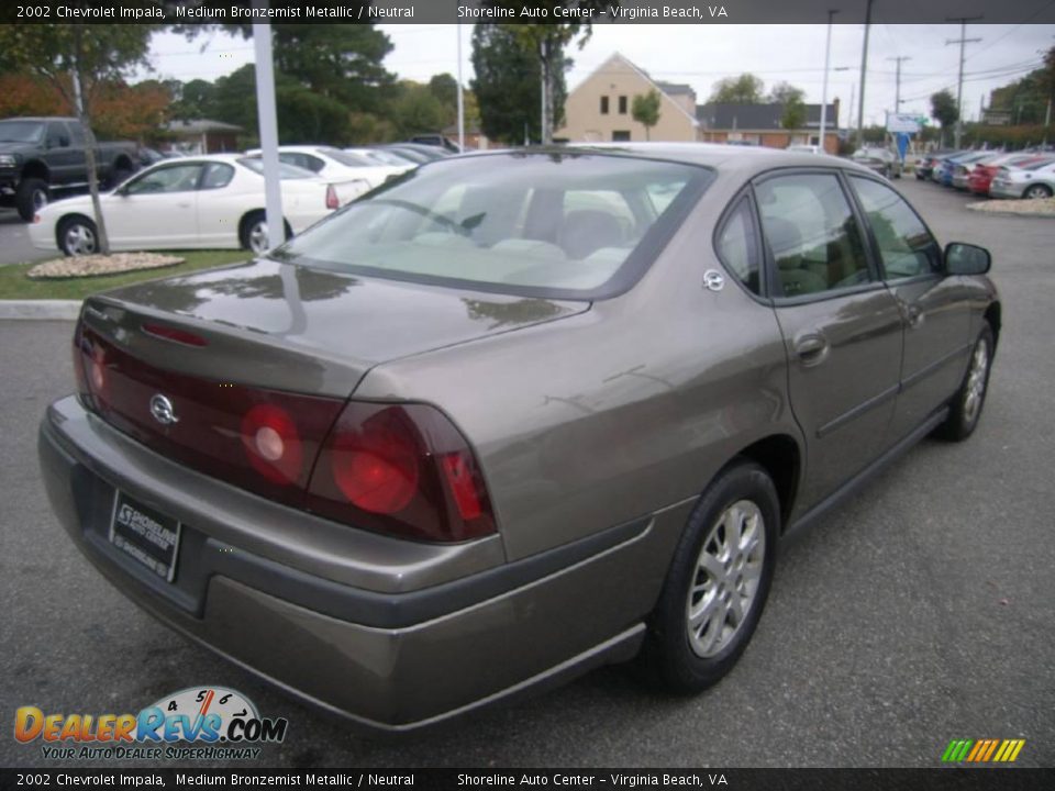 2002 Chevrolet Impala Medium Bronzemist Metallic / Neutral Photo #6