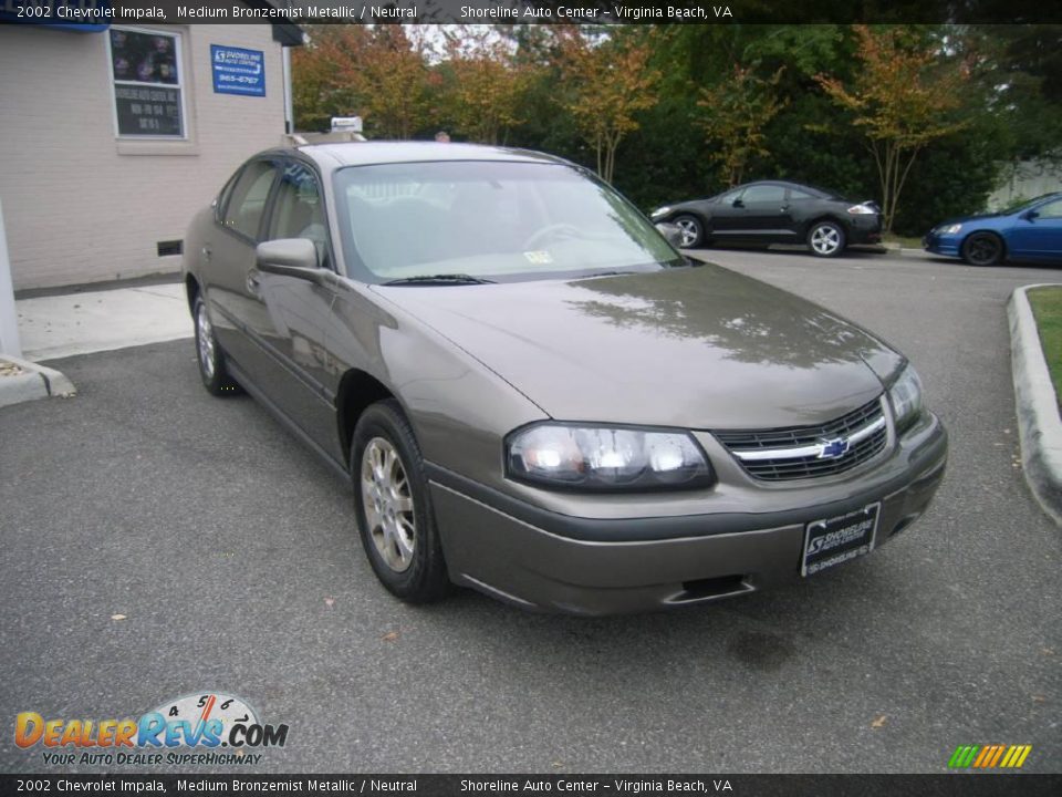 2002 Chevrolet Impala Medium Bronzemist Metallic / Neutral Photo #8