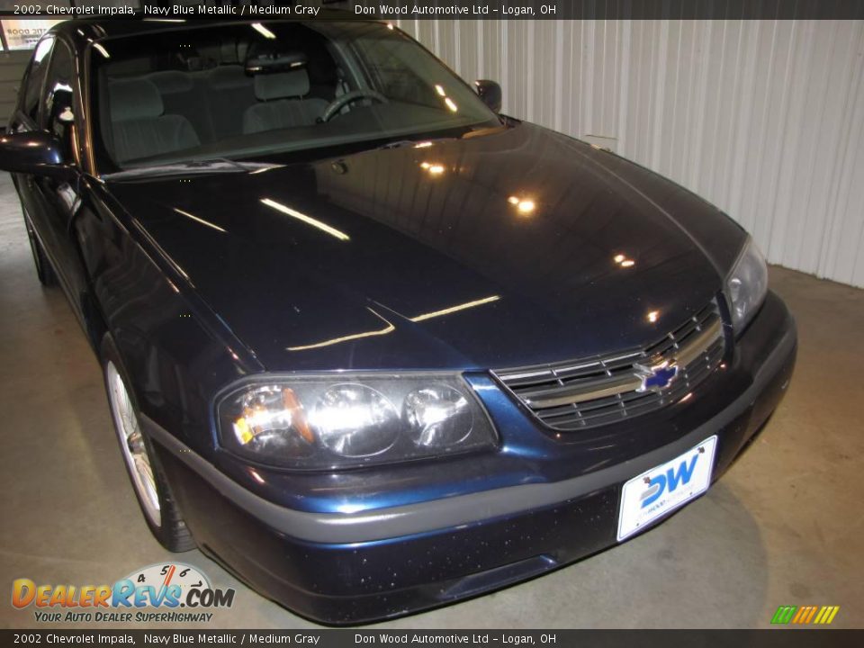 2002 Chevrolet Impala Navy Blue Metallic / Medium Gray Photo #1