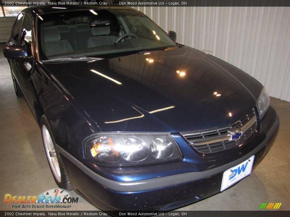 2002 Chevrolet Impala Navy Blue Metallic / Medium Gray Photo #2