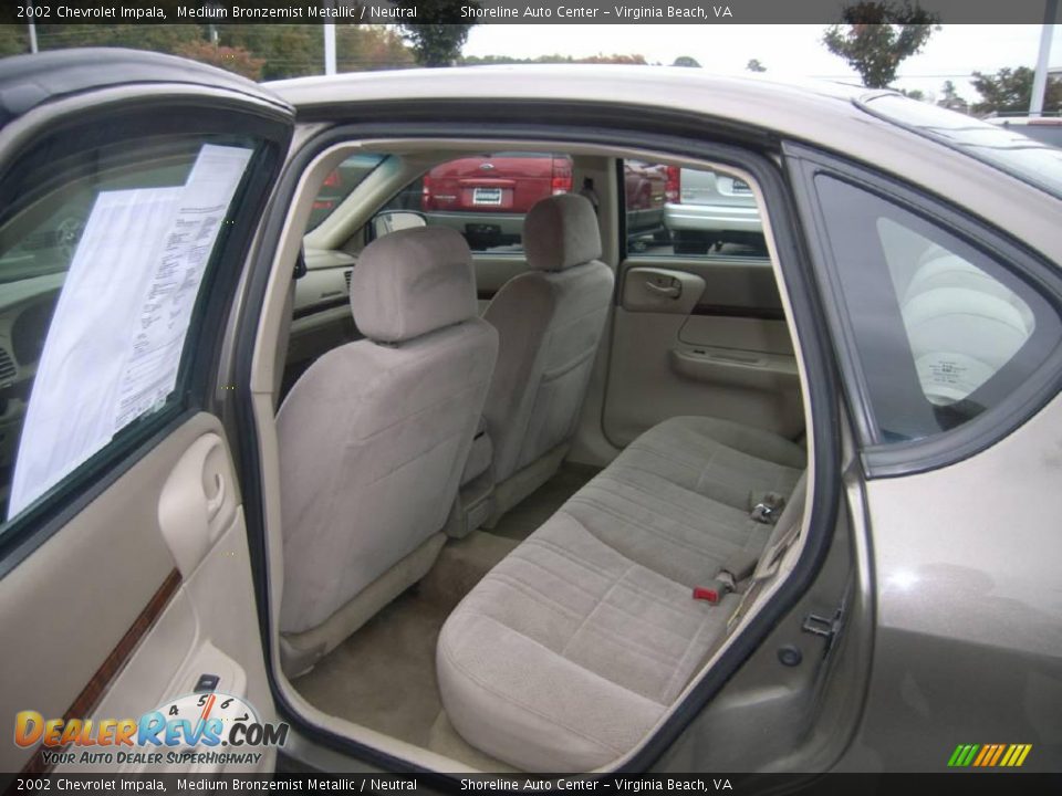 2002 Chevrolet Impala Medium Bronzemist Metallic / Neutral Photo #10