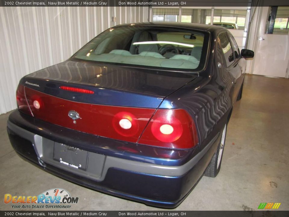 2002 Chevrolet Impala Navy Blue Metallic / Medium Gray Photo #3