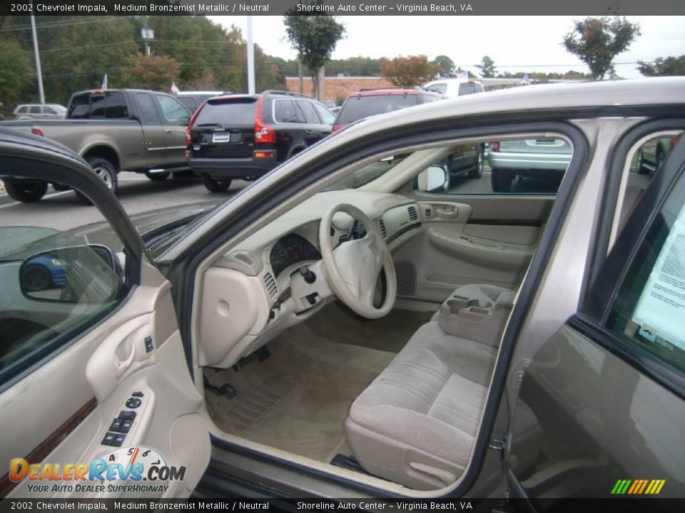 2002 Chevrolet Impala Medium Bronzemist Metallic / Neutral Photo #11