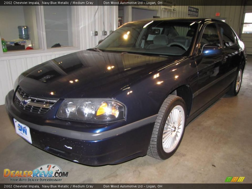 2002 Chevrolet Impala Navy Blue Metallic / Medium Gray Photo #4