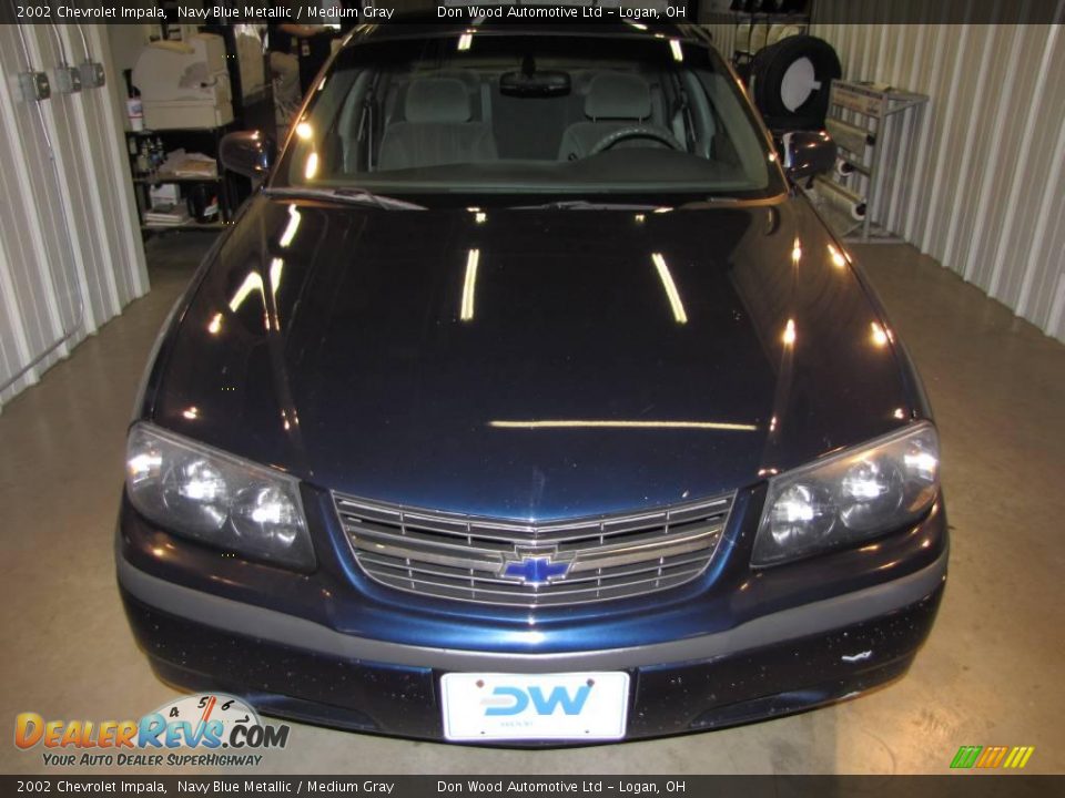 2002 Chevrolet Impala Navy Blue Metallic / Medium Gray Photo #5