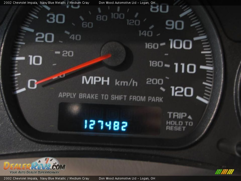 2002 Chevrolet Impala Navy Blue Metallic / Medium Gray Photo #9