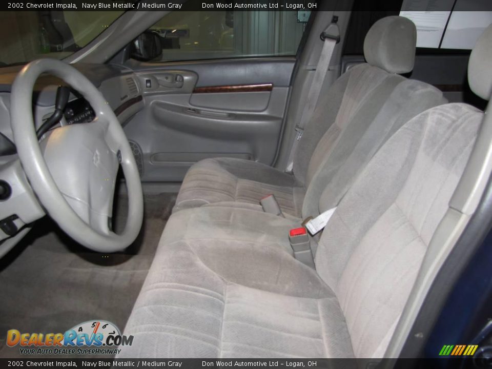 2002 Chevrolet Impala Navy Blue Metallic / Medium Gray Photo #11