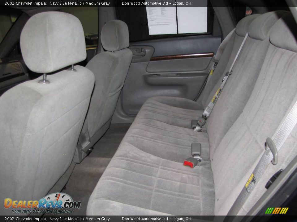 2002 Chevrolet Impala Navy Blue Metallic / Medium Gray Photo #12