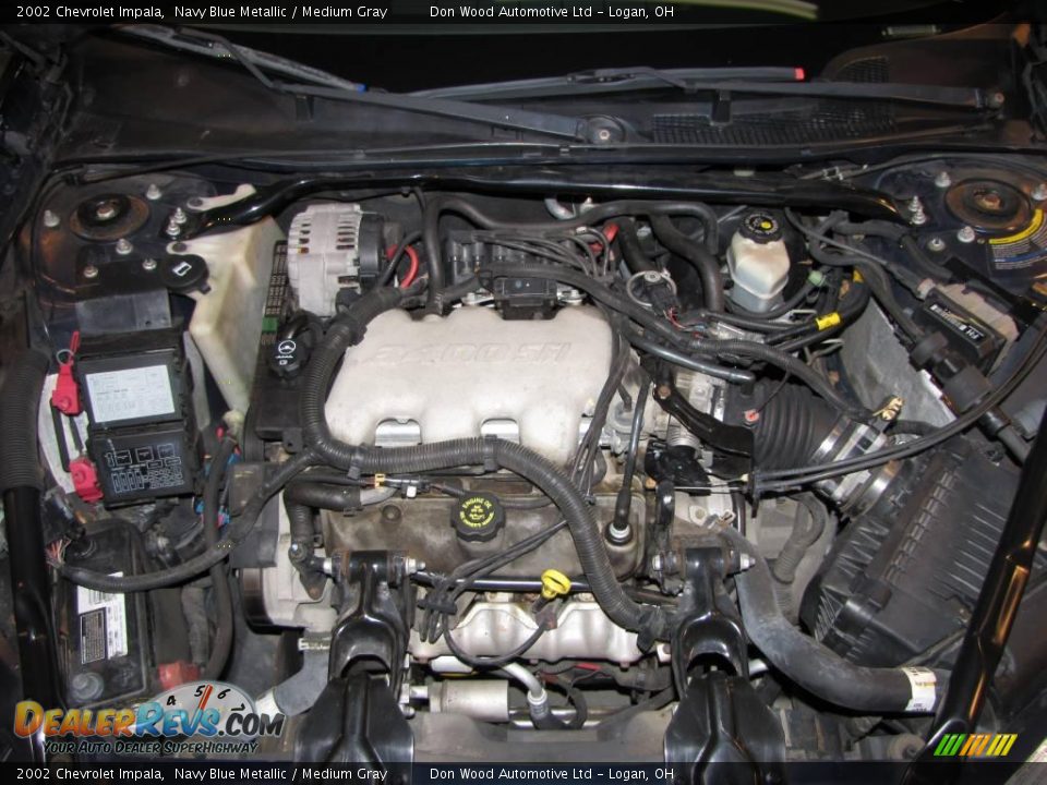 2002 Chevrolet Impala Navy Blue Metallic / Medium Gray Photo #23