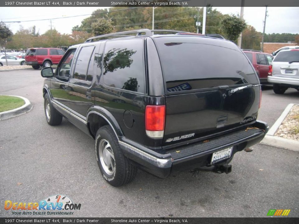 1997 Chevrolet Blazer LT 4x4 Black / Dark Pewter Photo #4