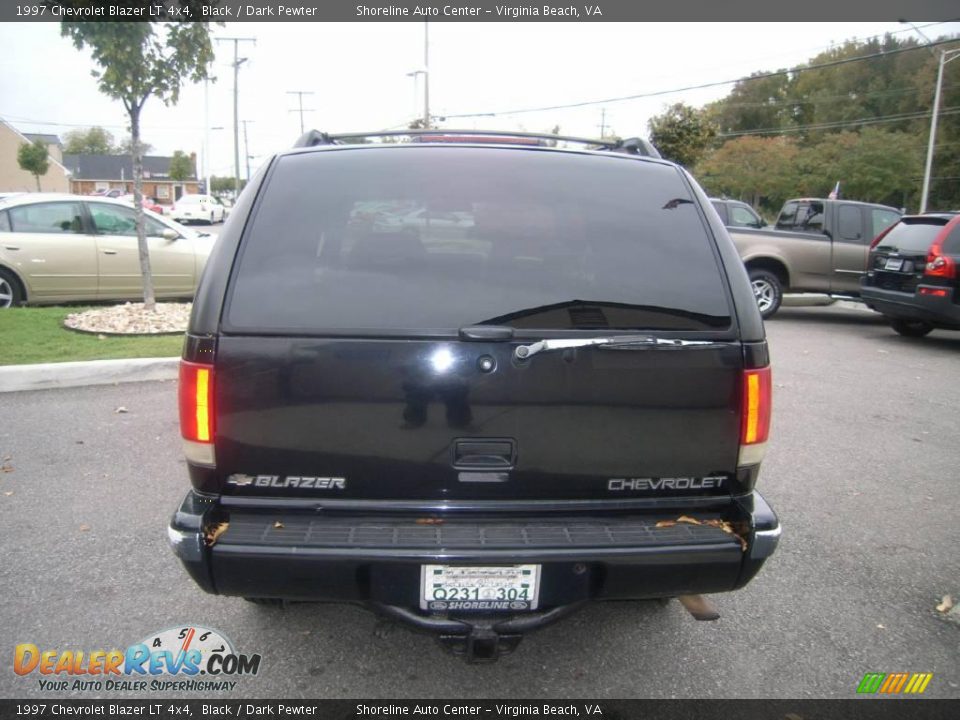 1997 Chevrolet Blazer LT 4x4 Black / Dark Pewter Photo #5