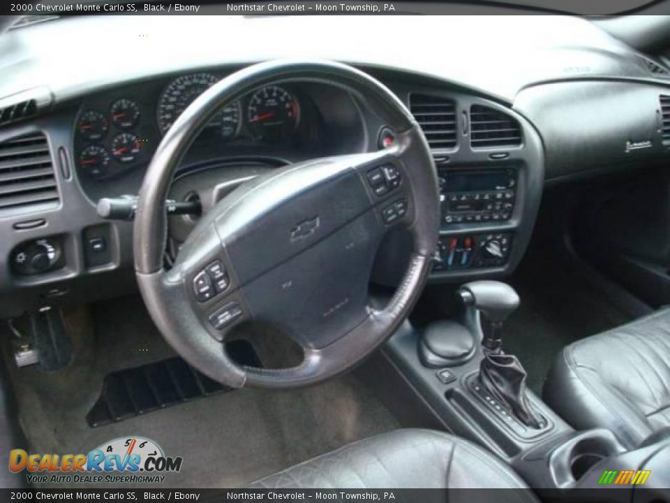 2000 Chevrolet Monte Carlo SS Black / Ebony Photo #10