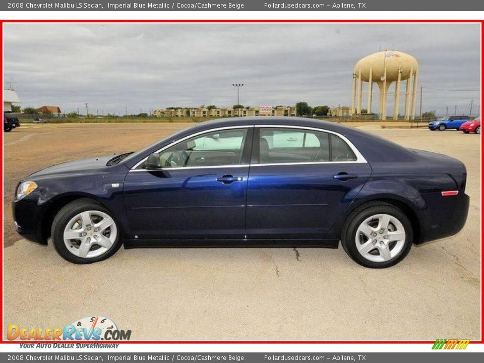 2008 Chevrolet Malibu LS Sedan Imperial Blue Metallic / Cocoa/Cashmere Beige Photo #2