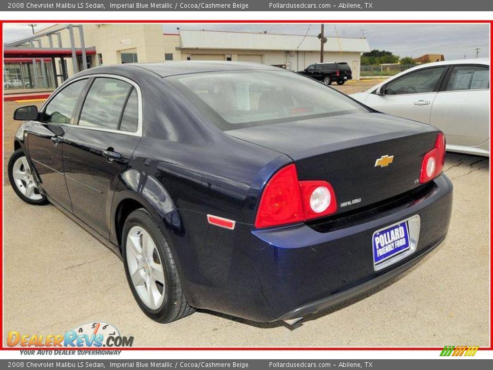 2008 Chevrolet Malibu LS Sedan Imperial Blue Metallic / Cocoa/Cashmere Beige Photo #3