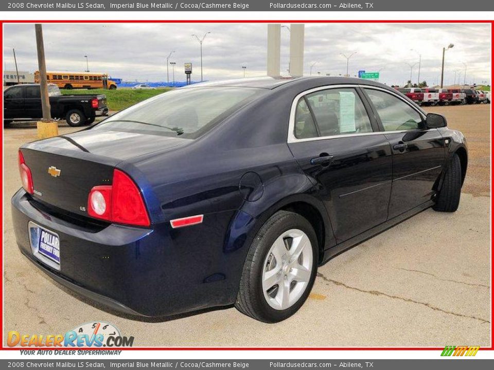 2008 Chevrolet Malibu LS Sedan Imperial Blue Metallic / Cocoa/Cashmere Beige Photo #7