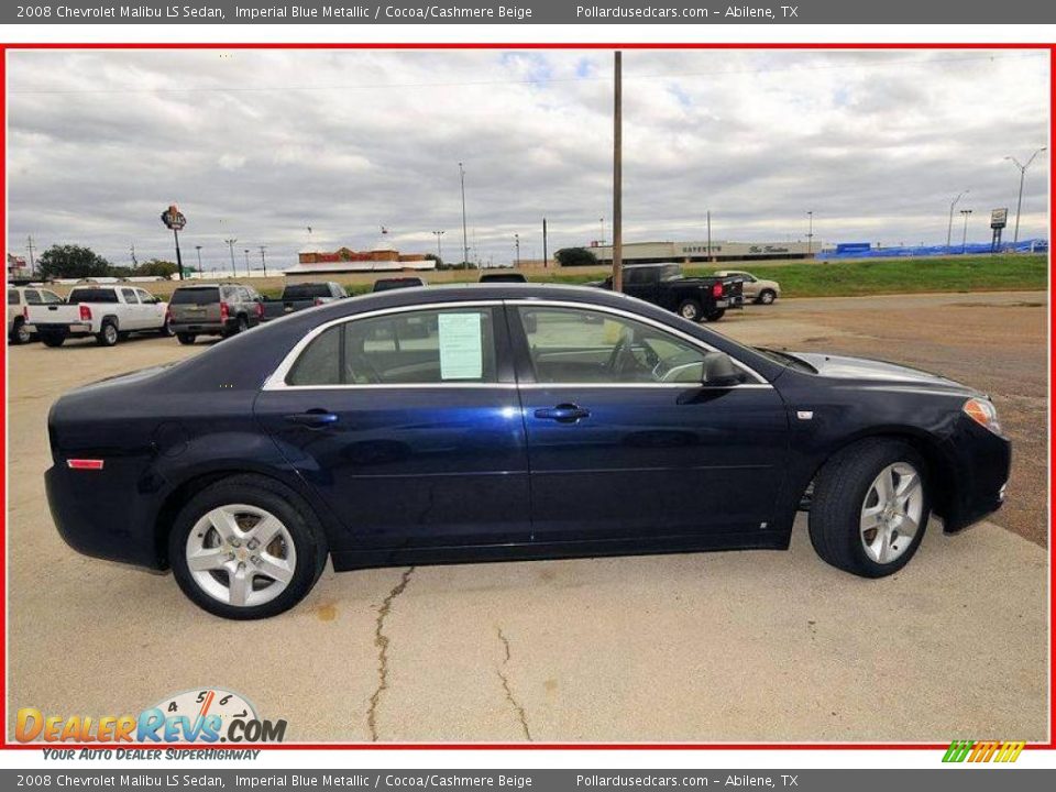 2008 Chevrolet Malibu LS Sedan Imperial Blue Metallic / Cocoa/Cashmere Beige Photo #8